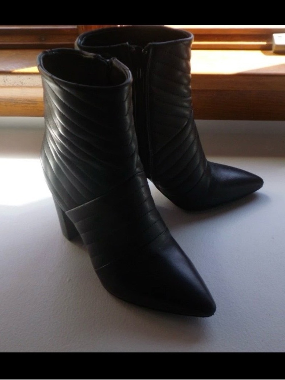 Koko + Palenki Women's Astrology Quilted Pointed Toe Ankle Boots 6.5